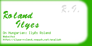 roland ilyes business card