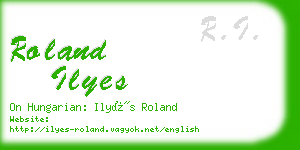 roland ilyes business card